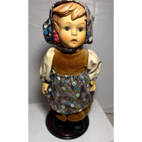 Hansel & Gretel Dolls Oumlet Co Porcelain Bisque 11" Jointed Incl. Stands 1988 - Picture 11 of 15